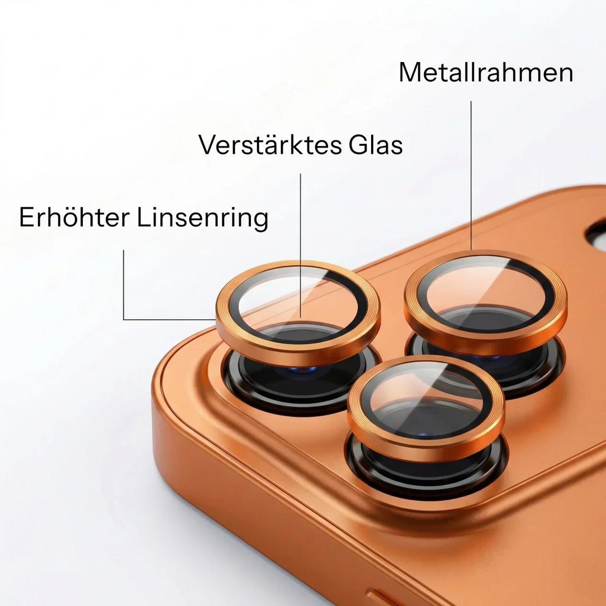 KAVENIQ ARC – Étui en métal pour iPhone avec protection de caméra