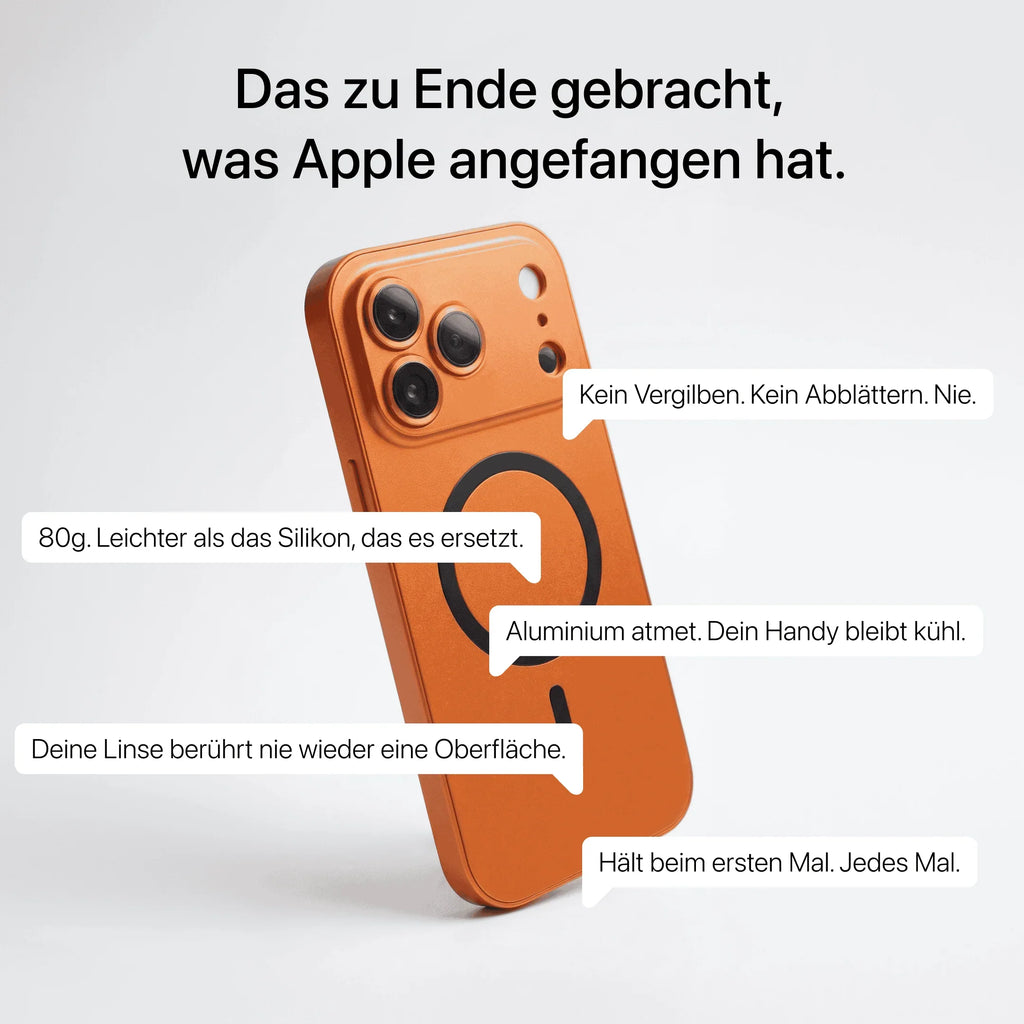 KAVENIQ ARC – Étui en métal pour iPhone avec protection de caméra