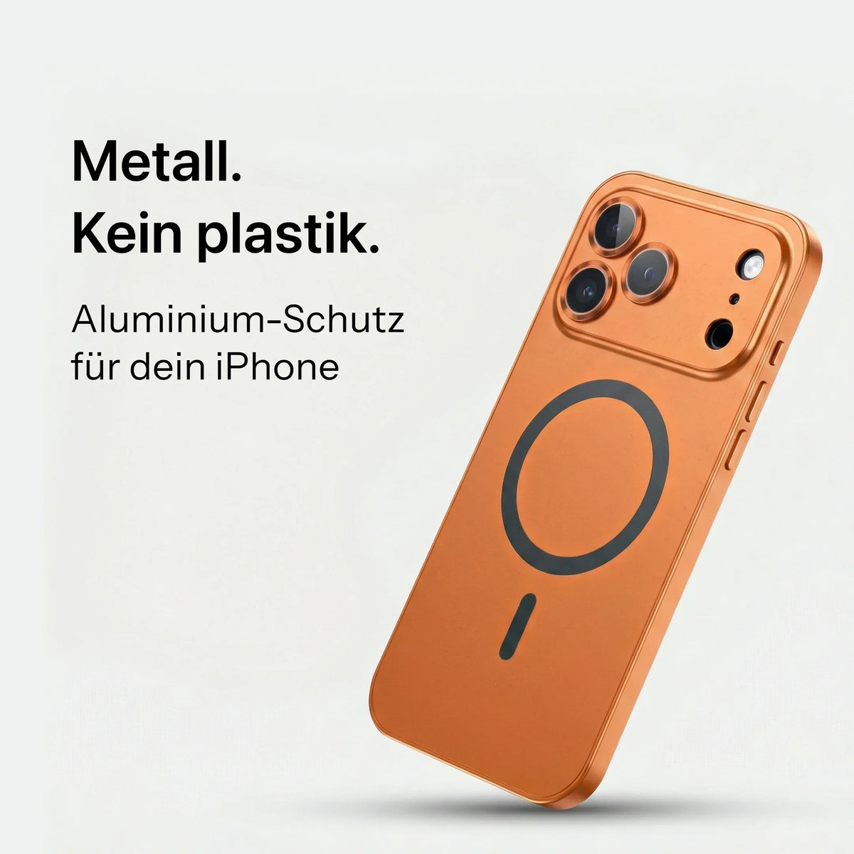 KAVENIQ ARC – Étui en métal pour iPhone avec protection de caméra