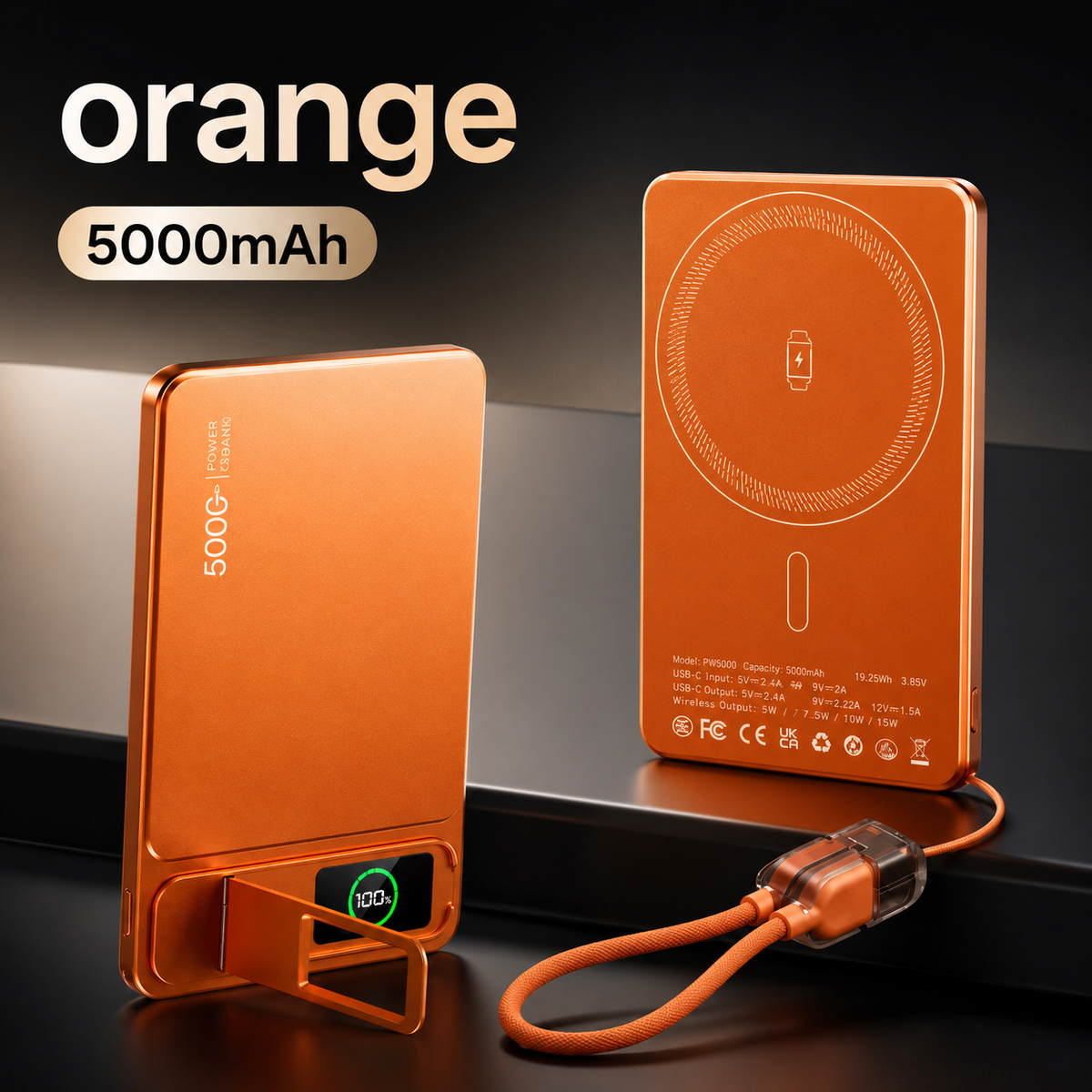 KAVENIQ VOLT – Batterie externe magnétique 3-en-1 pour iPhone