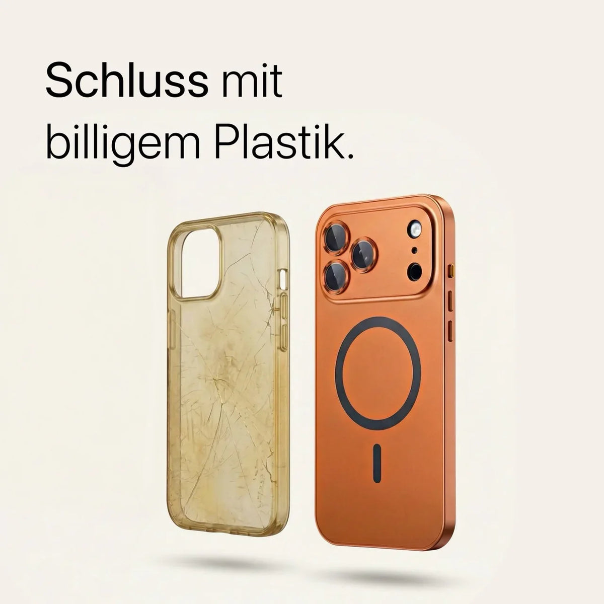 KAVENIQ ARC – Étui en métal pour iPhone avec protection de caméra